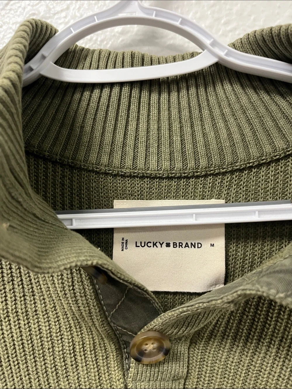 Lucky Brand Men's Olive Sweater #1194